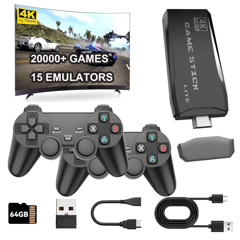 Game Console 4K TV Built-in Games