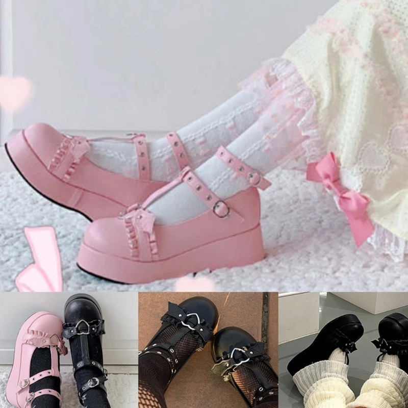 Women Shoes Japanese Style Lolita Shoes Women Vintage Soft Sister Girls  High Heel Platform Shoes College Student - Shoes - AliExpress