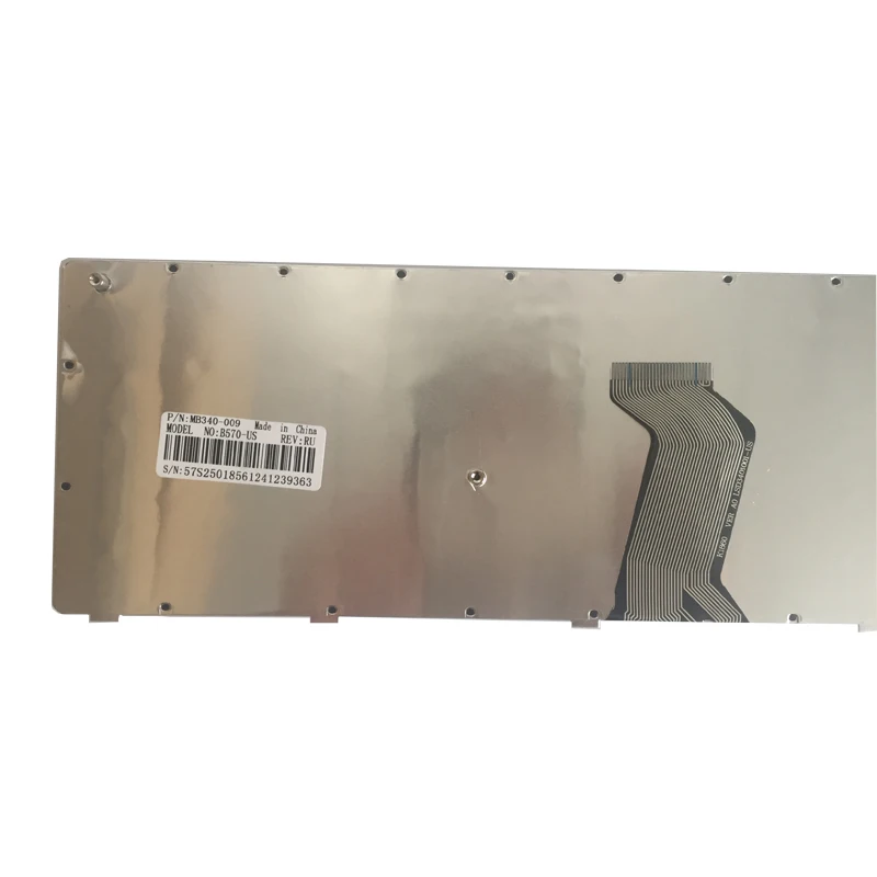 Teclado de Laptop Russo para Lenovo V570 V570c V575 Z570 Z575 B570 B570a B570e V580c B570g B575 B575a ru Preto - Imagem 3