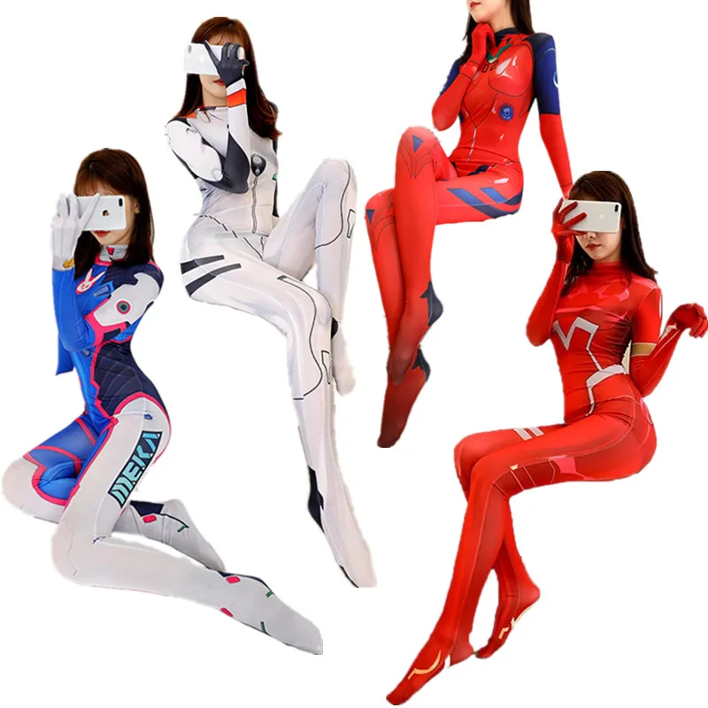 Halloween zero dois cosplay mulher sexy zentai terno elastano