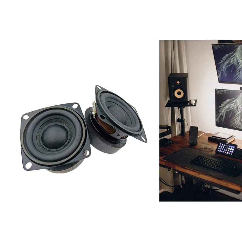 Computer Speakers Woofer Speaker Speaker Driver Unit Sound Speaker Set 2'' Speaker Full Frequency 4ohm 5W 10W Loudspeaker DIY Sound