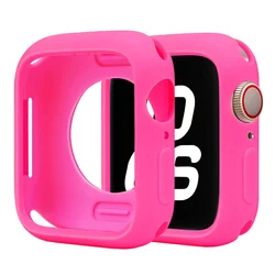 Silicone Protective Bumper Case for Apple Watch Accessories (14 Barbie)