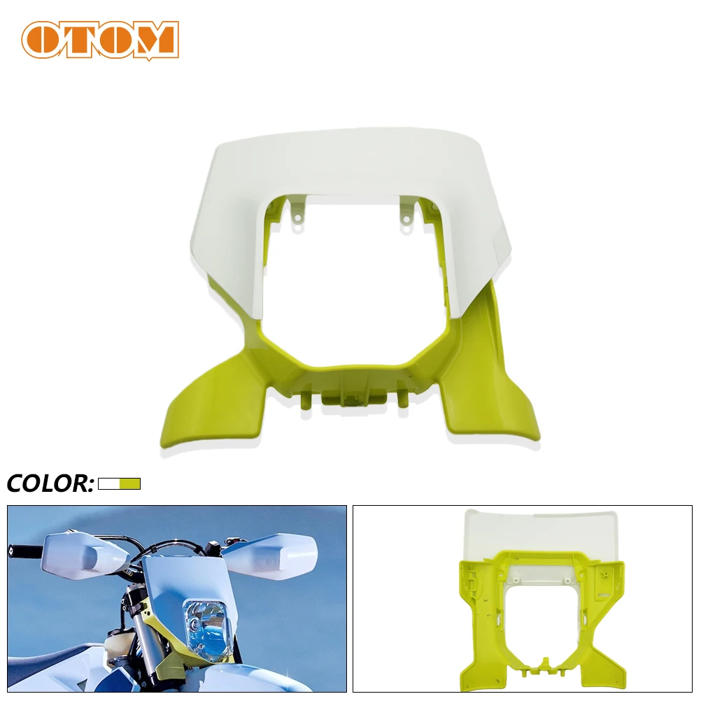 

OTOM Motorcycle Headlight Headlamp Head Light Supermoto Fairing Motocross Enduro Plastic Cover Front Mask For HUSQVARNA FE250 TE