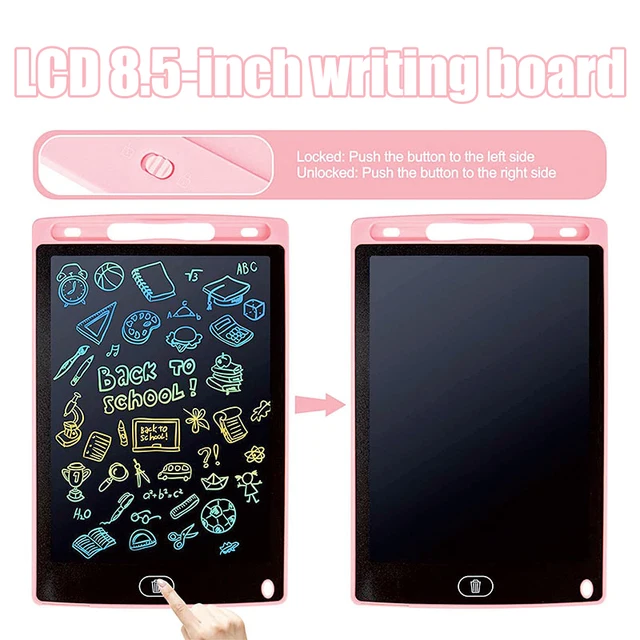 LCD Writing Tablet for Kids, Reusable Magic Drawing Board, Graffiti Sketchpad & Handwriting Blackboard, Eco-Friendly Educational 2