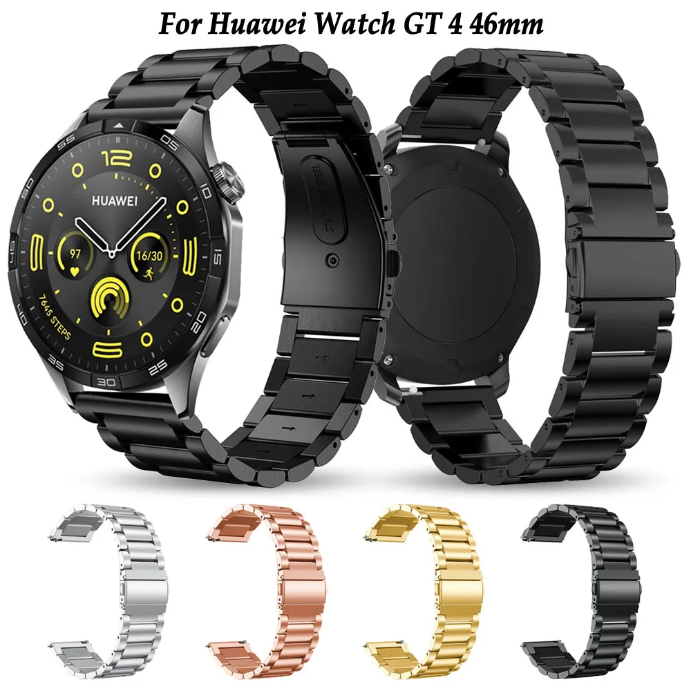 

Metal Strap For Huawei Watch GT4 GT3 GT2 Pro GT 4 3 2 46mm Watchbands 22mm Band Huawei Watch 4 Pro Stainless Steel Link Bracelet