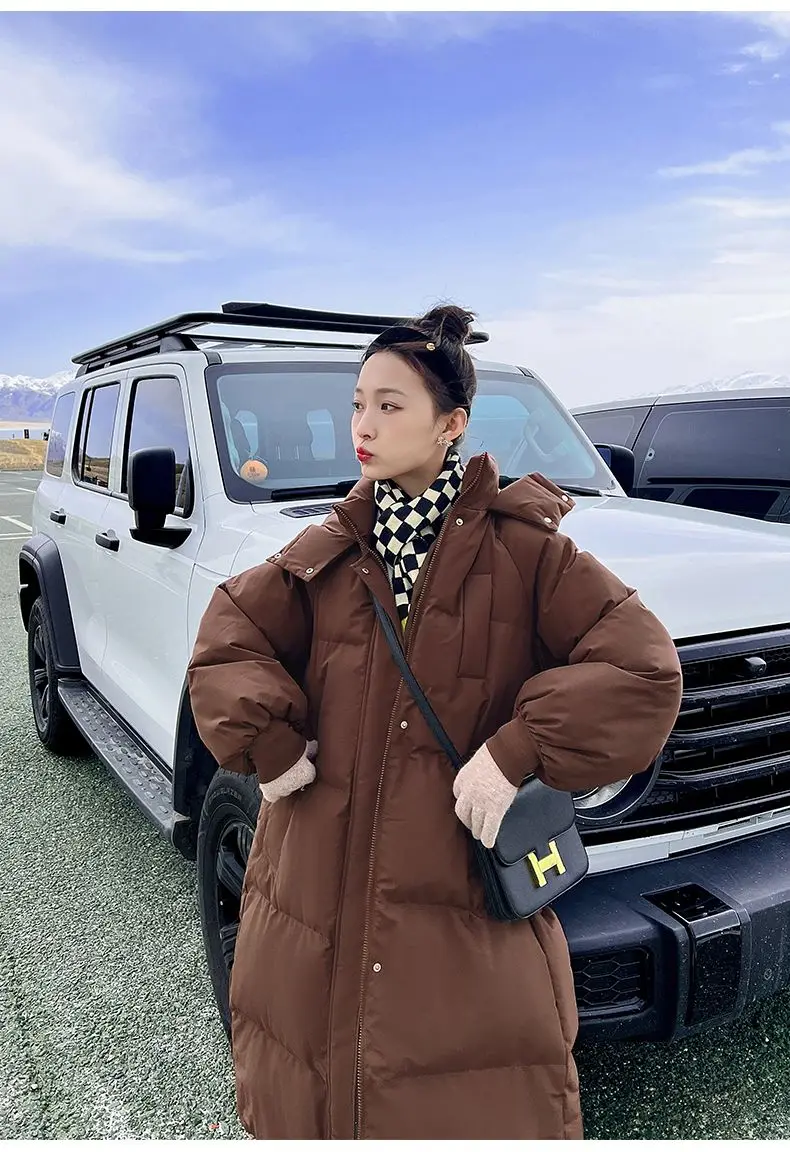 2023 nuove donne piumino di cotone giacca invernale femminile versione di media lunghezza parka sciolto spesso caldo capispalla con cappuccio moda soprabito