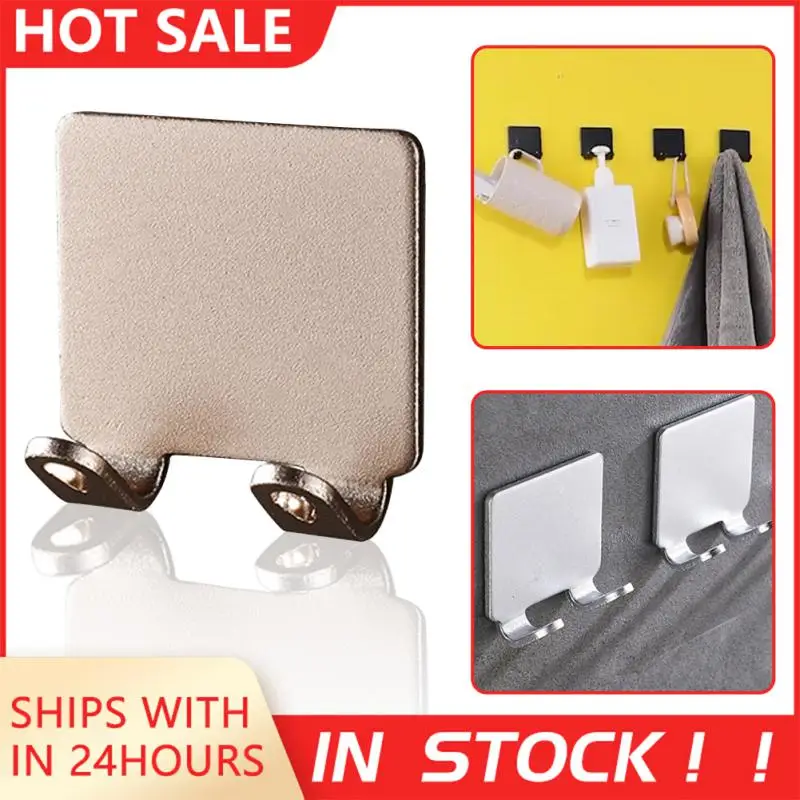 Razor Holder Stainless Steel Razor Holder Wall Hook Self Adhesive Sticky Kitchen Bathroom Key Hanger Storage Waterproof Towel Hanging Rack