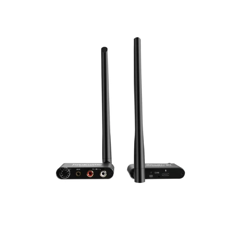 2.4ghz Wireless Wifi Audio Transmitter and Receiver 3.5mm R/L RCA Audio adapter for DVD TV Computer CD