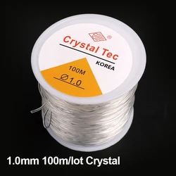 Versatile Stretchable Elastic Crystal Beading Thread for Jewelry Crafting - 100m, 0.5-1mm Thickness (1mm-100m)