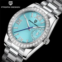 2023 New Generous and Clean PAGANI DESIGN Exquisite Women's Diamond Quartz Watches Sapphire Glass Elegant Simple Women's Watches 1