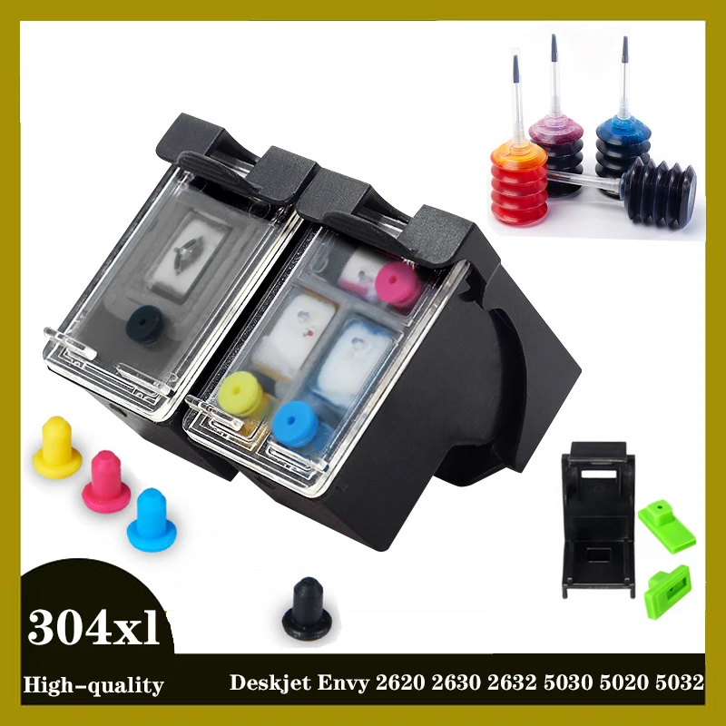 

304 XL Ink Cartriddge Replacement For HP 304 HP304 XL Deskjet Envy 2620 2630 2632 5030 5020 5032 3720 3730 5010 Printer