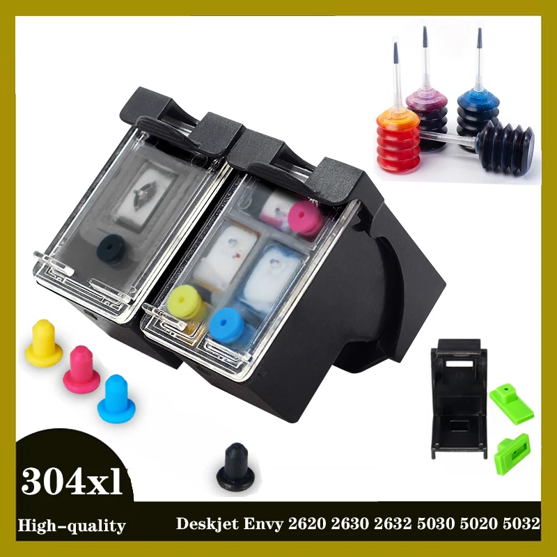 304XL Ink Cartridge Compatible For HP 304 For HP 304XL Deskjet ENVY  Officejet 2620 2630 2632 3730 5020 5032 Printer