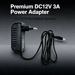 Universal 12V Power Adapter Charger - Efficient AC Input Supply - 12V 3A EU