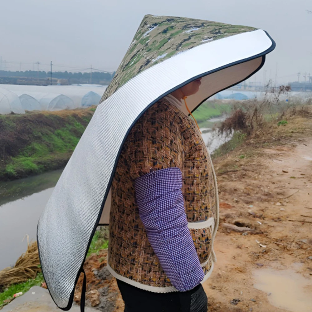 Bamboo Sun Hat Wide Brim Extra Large Tea Picking Cap