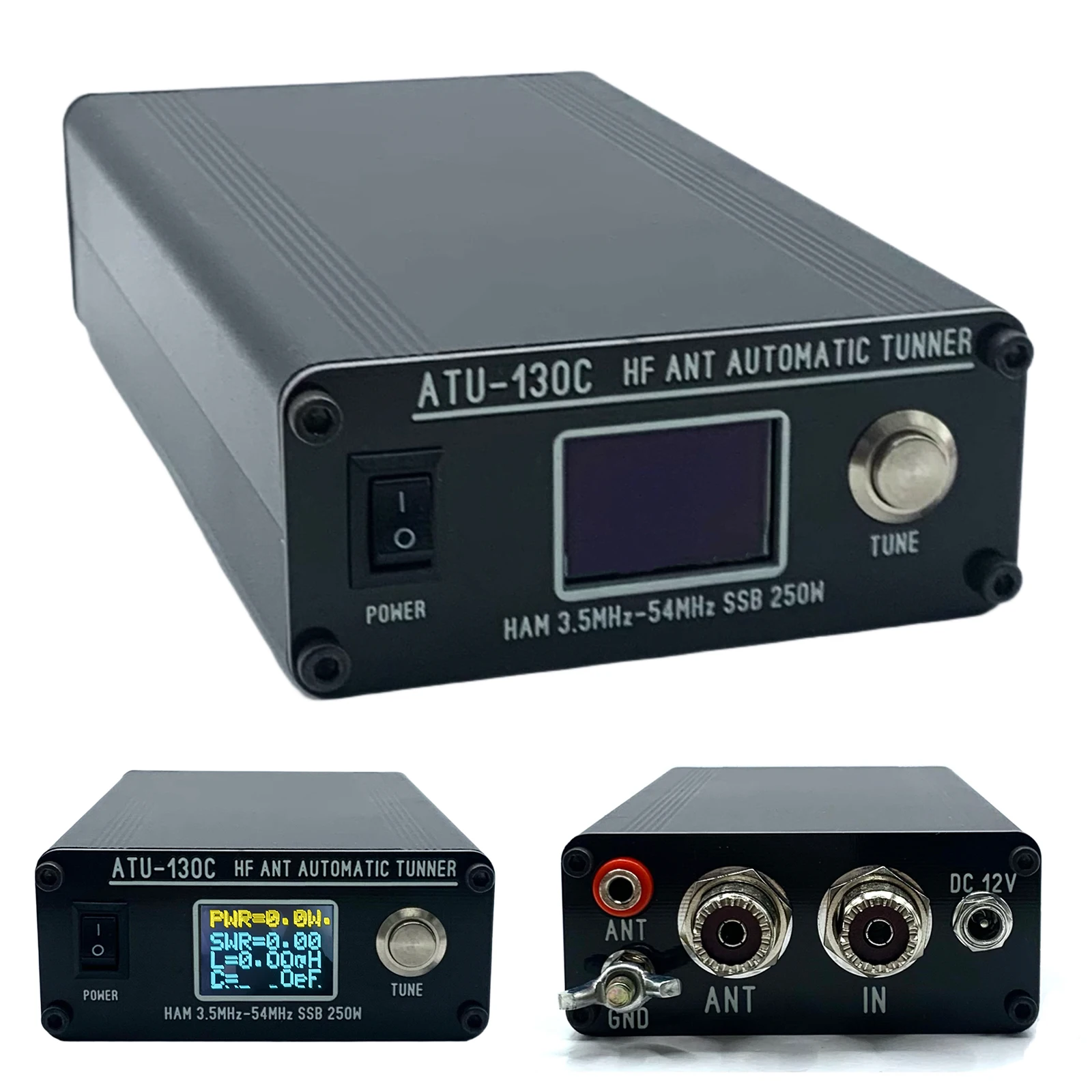 Shortwave Antenna Tuner Automatic 3.5-54MHz 250W ATU130 antenna analyzer
