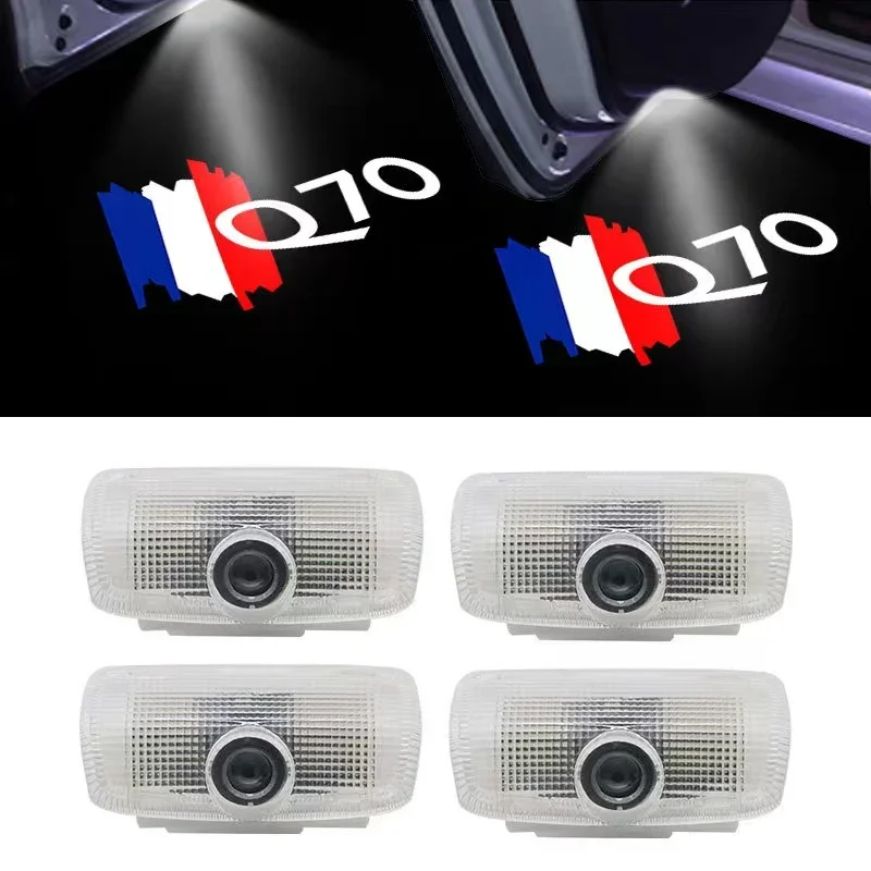 

2x LED Car Door Light Welcome Logo Lamp For Infiniti Q50 Q70 QX70 QX80 FX37 FX35 G37 G25 M25 M35 M37 EX25 EX35 EX37