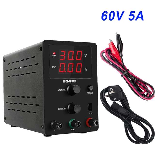 Alimentation électrique pour laboratoire SPS605 0-60V/0-5A