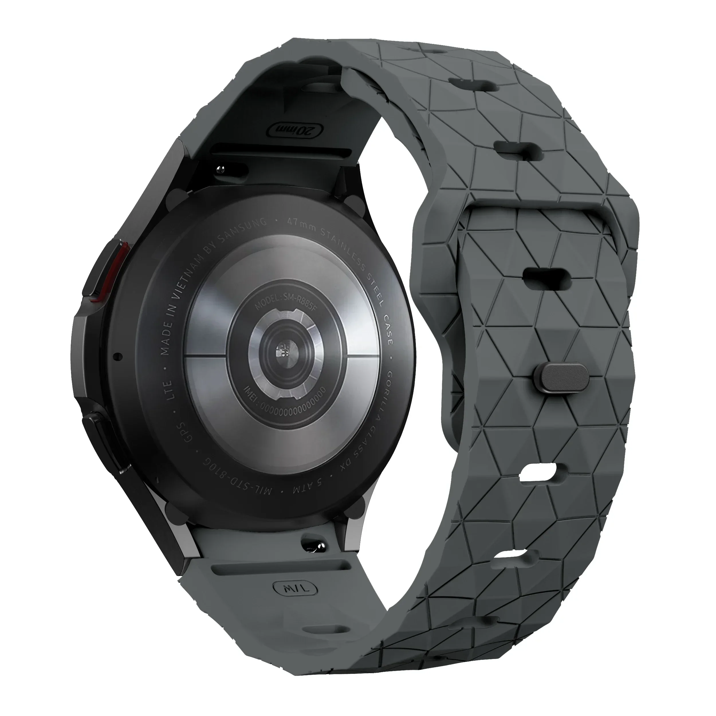 Premium Sports Silicone Smartwatch Band - Universal Fit, Multiple Sizes
