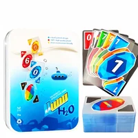 Family Fun Entertainment board game card Anti-cheating Uno brand PVC crystal plastic version including punishment party card 2