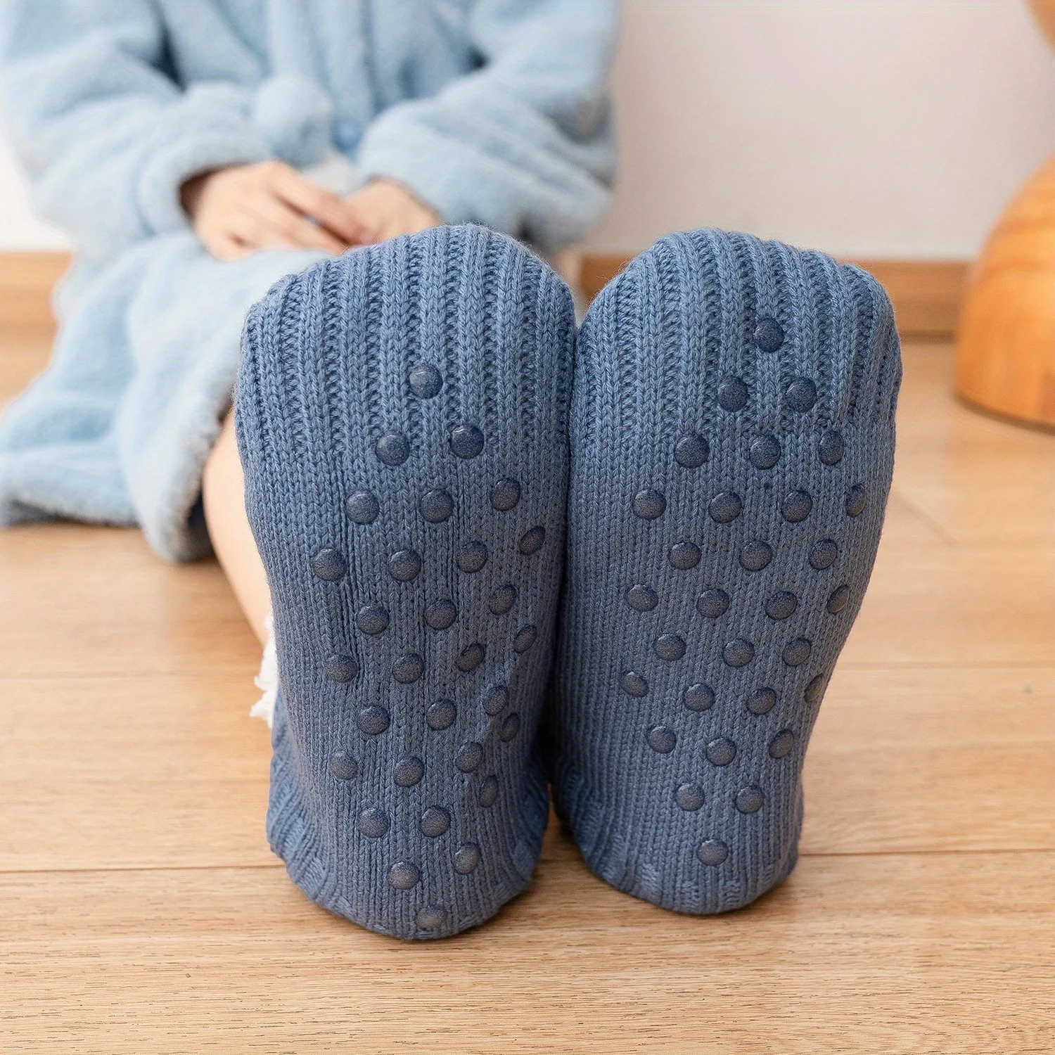 2026 Thermische Herren-Slipper-Socken Winter Warme Kurze Baumwoll-Verdickte Haus-Schlafsocken Weiche Rutschfeste Flauschige Bodensocken für Männer – Detail 5