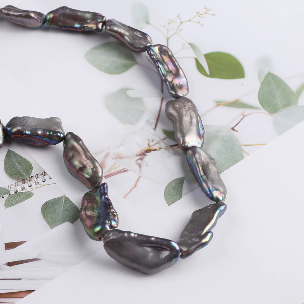 100% Natural Pearl Black Loose Spacing Pipa Beads 8x18-9x20mm Jewelry Making DIY Necklace Earrings Accessories Gift