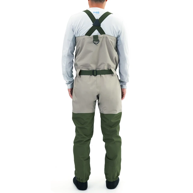 Immerse Men Fly Fishing Waders Breathable Stocking Foot Waterproof  Lightweight Chest Wader Dark Bottle Green - Fishing Pants - AliExpress