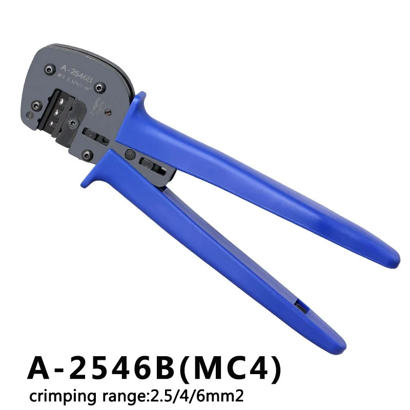 Solar Crimping Tool Kit For Connector Solar Panel PV Cable 2.5 4 6mm2 Stripper Cutter Set a2546b
