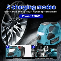 Pompe à air électrique sans fil pour pneus de vélo de voiture, gonfleur IkPortable, compresseur d'air pour batterie Makita 18V 3