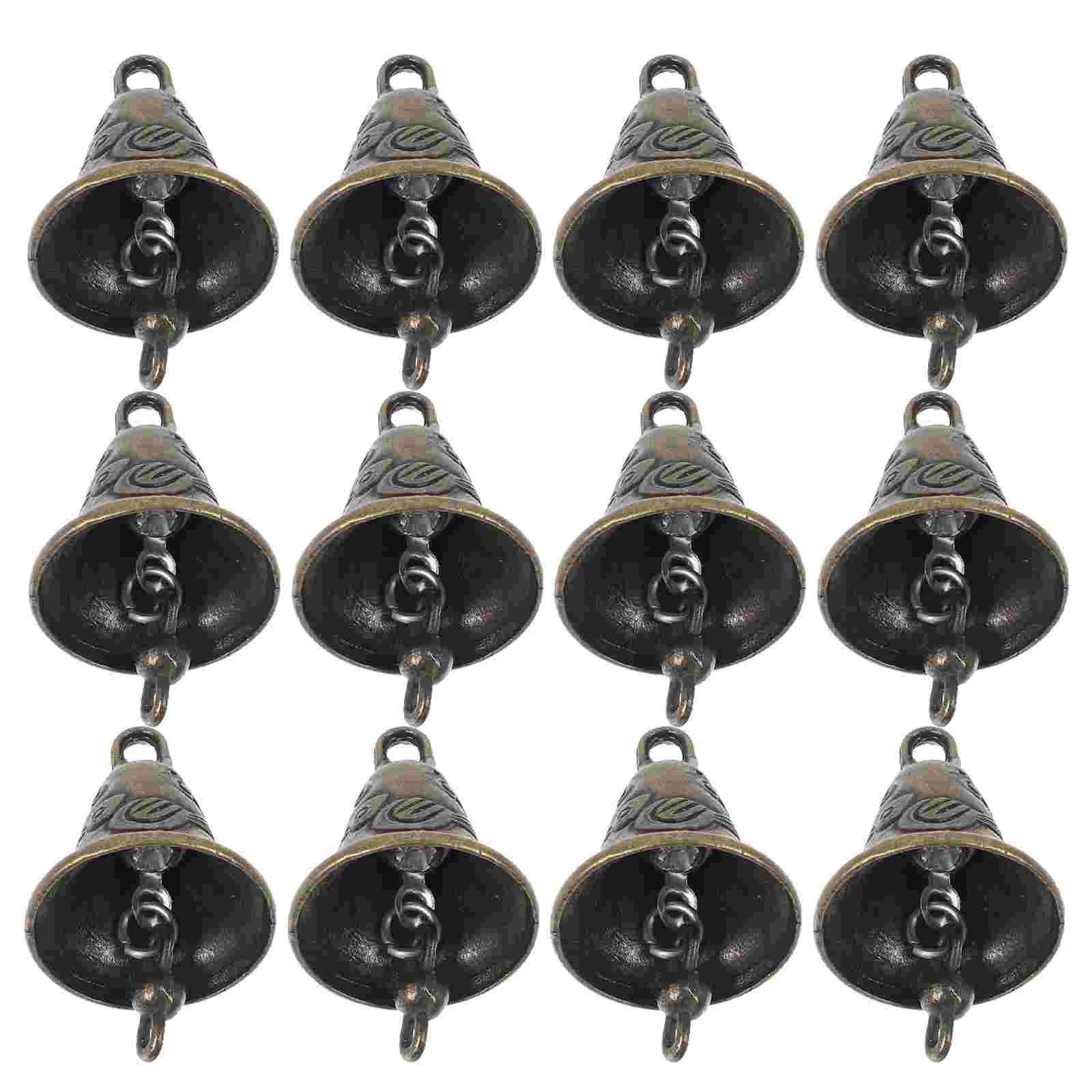 20 Pcs Bell Feng Shui Bells Metal Alloy Versatile Hanging Ornaments Pendants Decorations Statues Retro 4