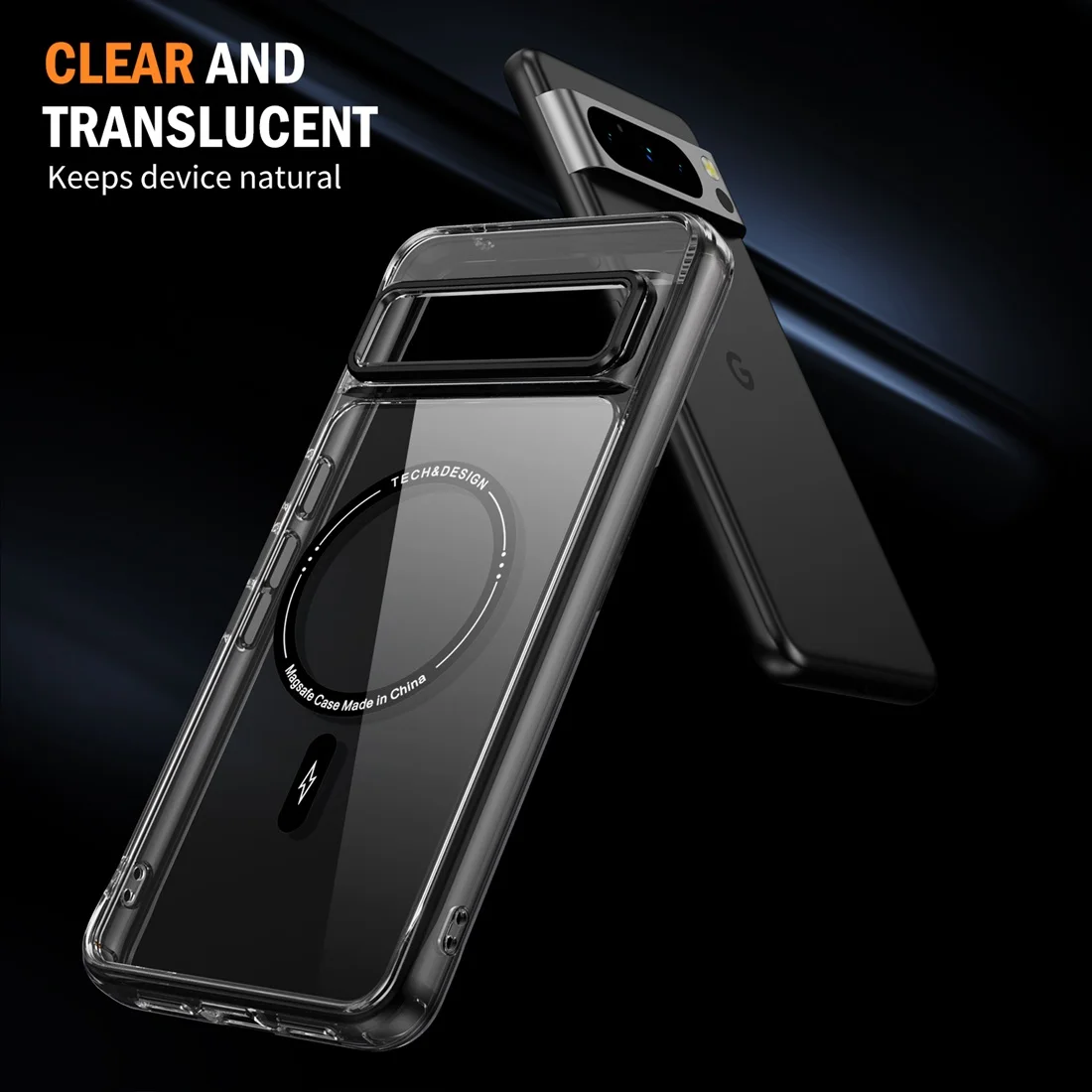 Clear Magnetic Phone Case with Shockproof Slim Protection