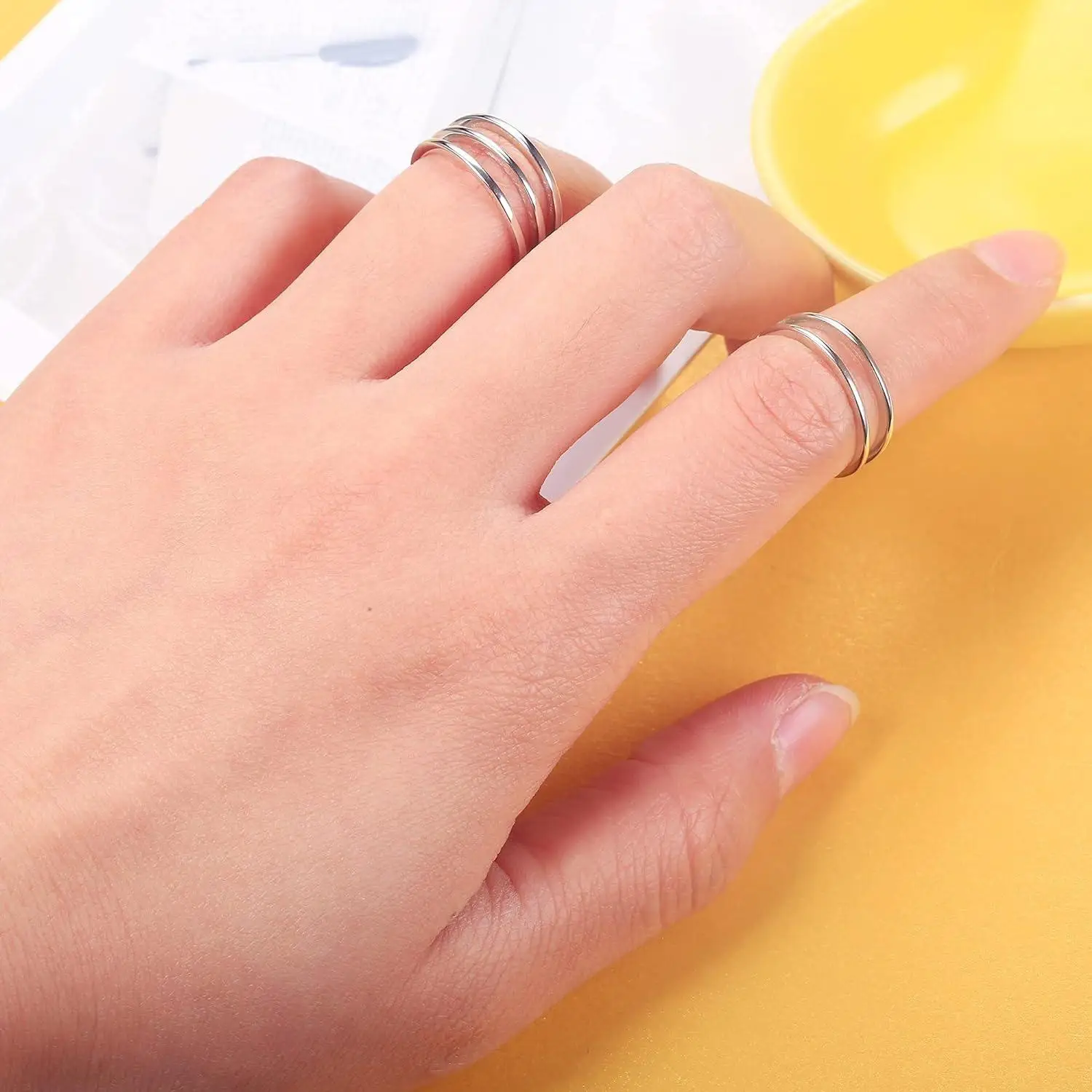 Fansilver 925 Sterling Silver Toe Ring for Women Stylish Vintage Adjustable Toe Band Rings For Summer Beach 4