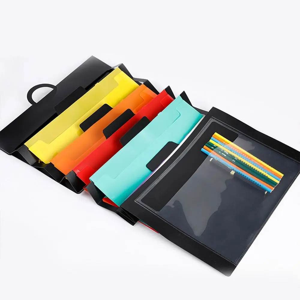 Large Capacity For Home Office Hanging File Folders Filing Cabinet Pockets Rainbow File Organizer Expandable Accordian Pockets