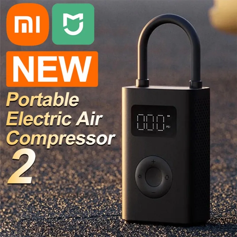 Pompe à air 2 - Xiaomi-Compresseur d'air portable pour voiture, Gonfleur  électrique numérique, Pompe à air po - Cdiscount Sport
