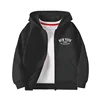 Children Spring Autumn Zipper Hoodies Coat Boys Age 5-12 Leisure Tops Kids Boy Fashion New York City Cardigan Jacket