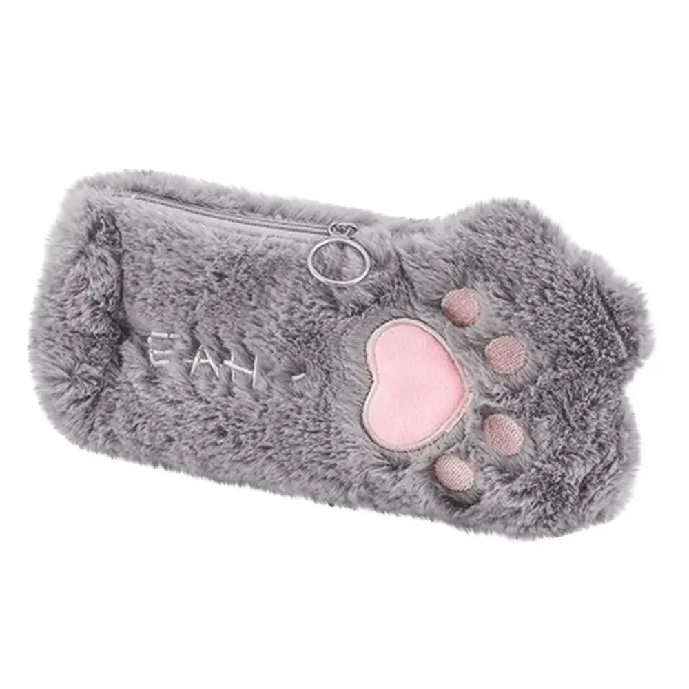 

Wovilon Cute Paw Pen Bag Student Large-Capacity Stationery