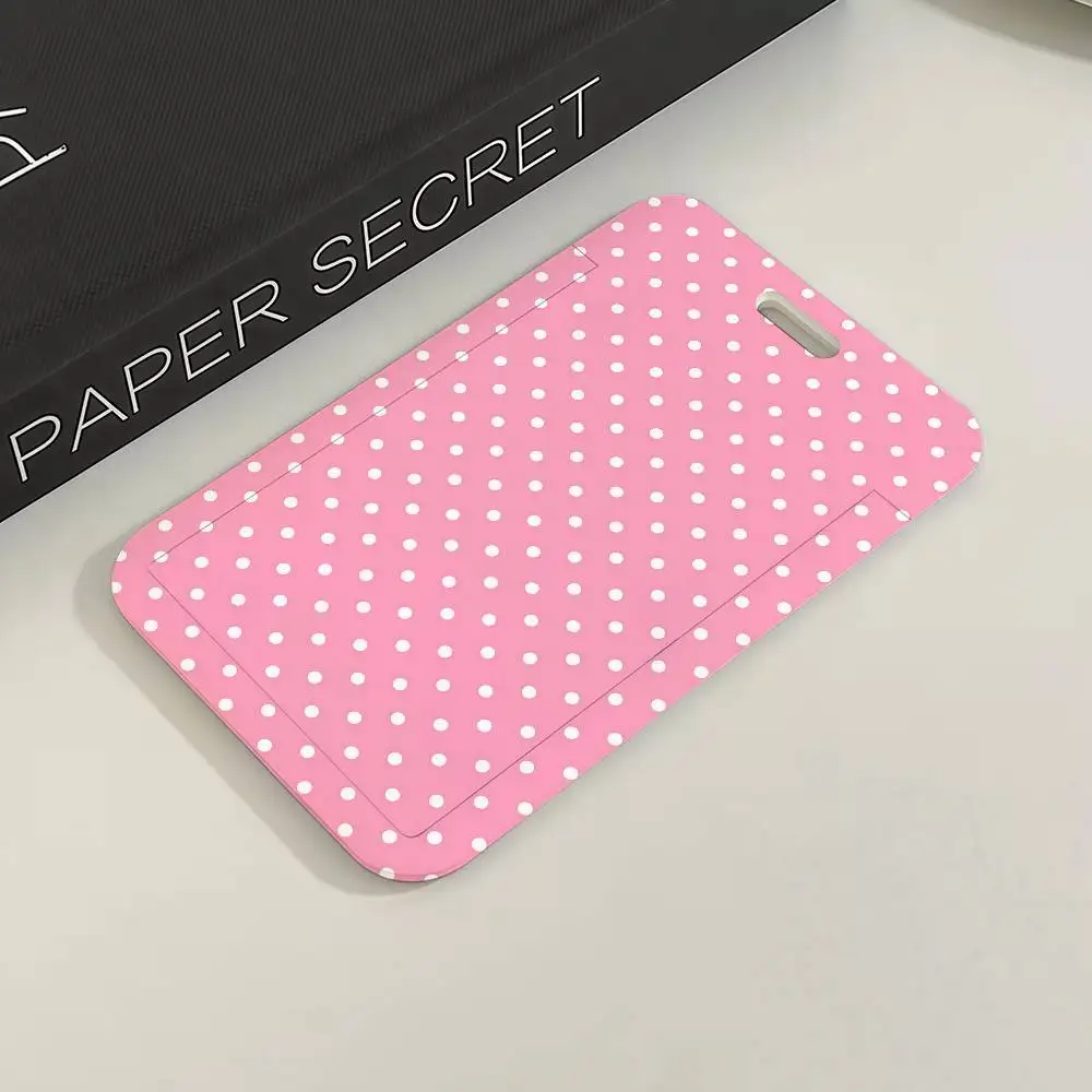 Korea Colorful Polka Dot Kartenhalter, Schutzhülle für Arbeitsausweise, Zugangskarten, Bus- und U-Bahn-Karten – Detail 6