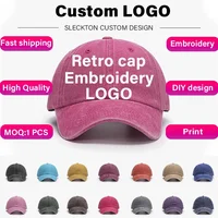 Custom Embroidered Retro Baseball Cap for Men & Women - Personalized Logo Design, DIY Graphic Print, Adjustable Fit