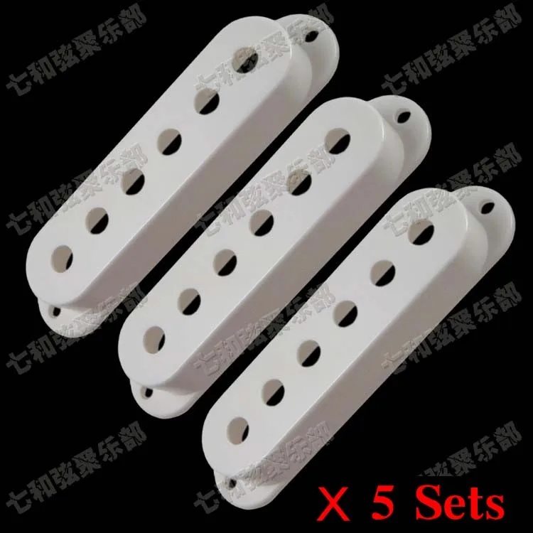 

15 Pcs Single Coil Pickup Covers For Electric Guitar,string spacing 48/50/52mm white