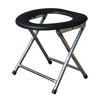 Squat Toilet Seat Stool Bedside Commodes Portable Rounded Edges Easy to Wash 1