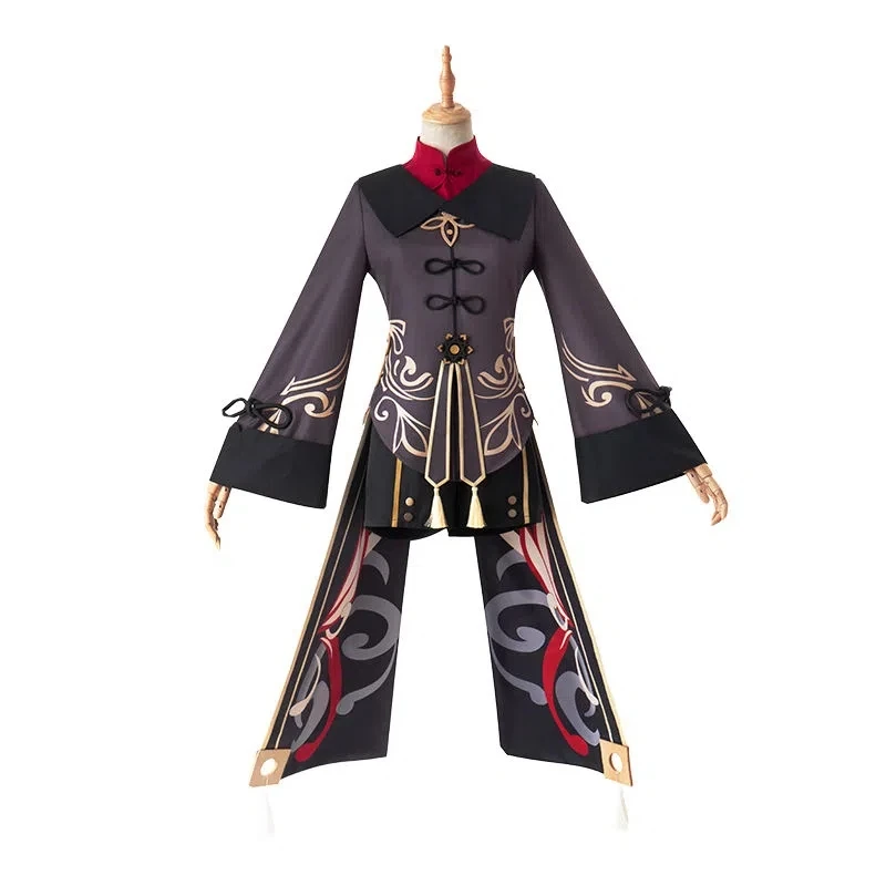 Genshin Impact Hutao Cosplay Costume Shoes Uniform Wig Chinese Style Halloween Costumes for Women Game Hu Tao for gi