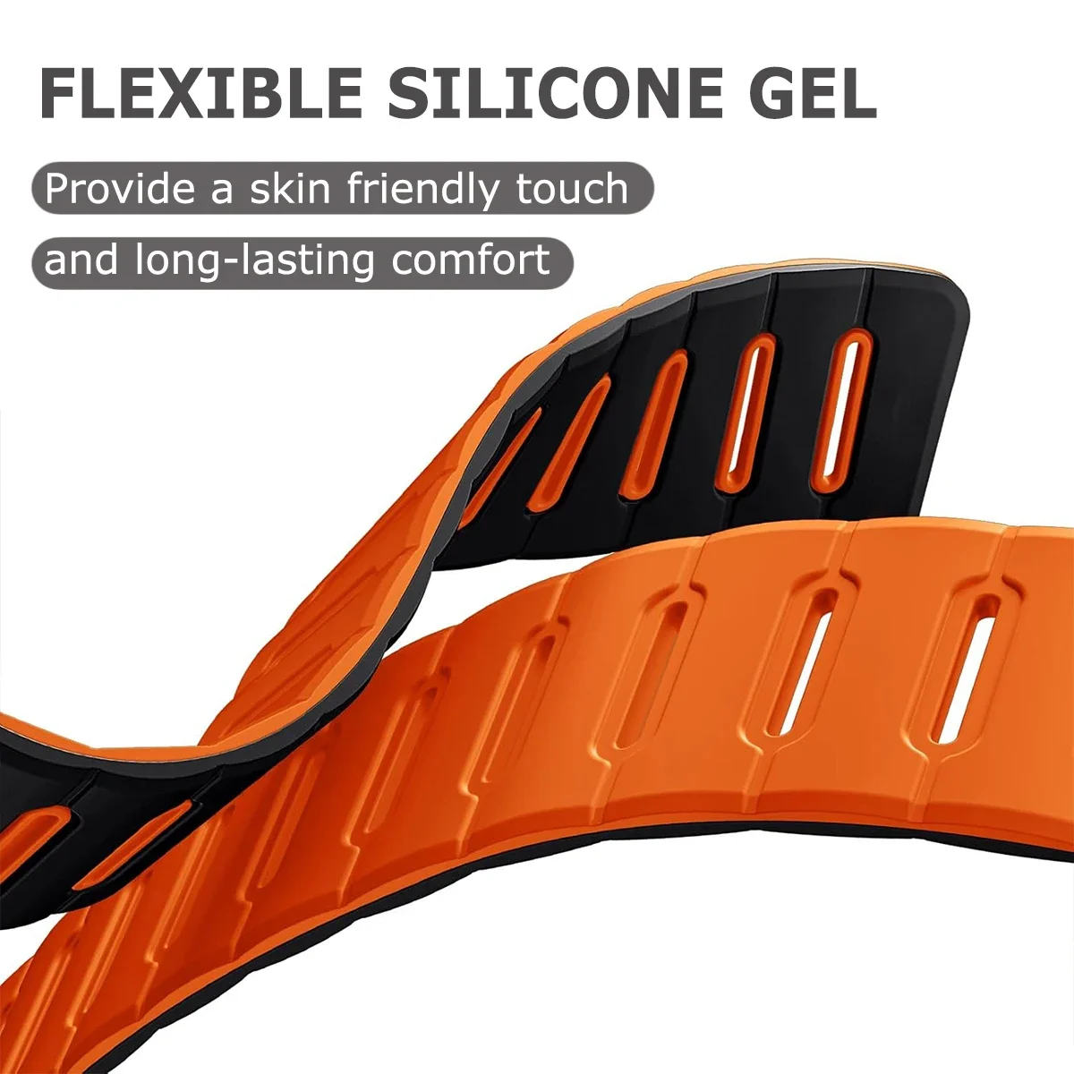 Universal Magnetic Loop Band - 20mm/22mm Silicone Strap