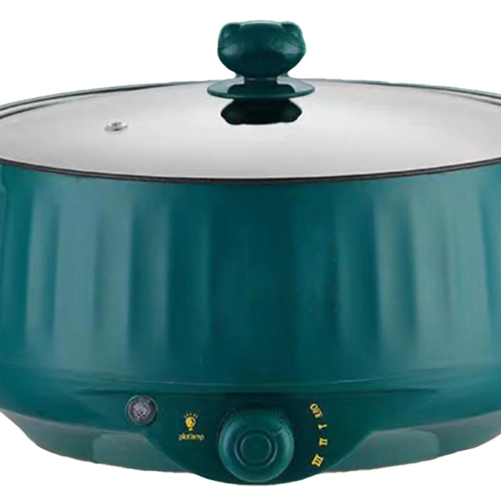 Electric Cooking Pot Nonstick 1.7L Stainless Steel Multifunctional 3 Gear Electric Skillet for Noodles Ramen Porridge Eggs 5