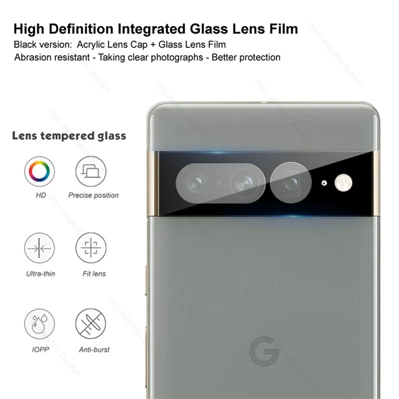 Triple Pack Back Camera Protective Glass Lens for Google Pixel - 3D Enhanced Protection Film