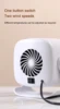DMWD Electric Heater Mini Portable Desktop Heating Fan Adjustable Air Blower Winter Heating Warm For Home Office 110V/220V 4