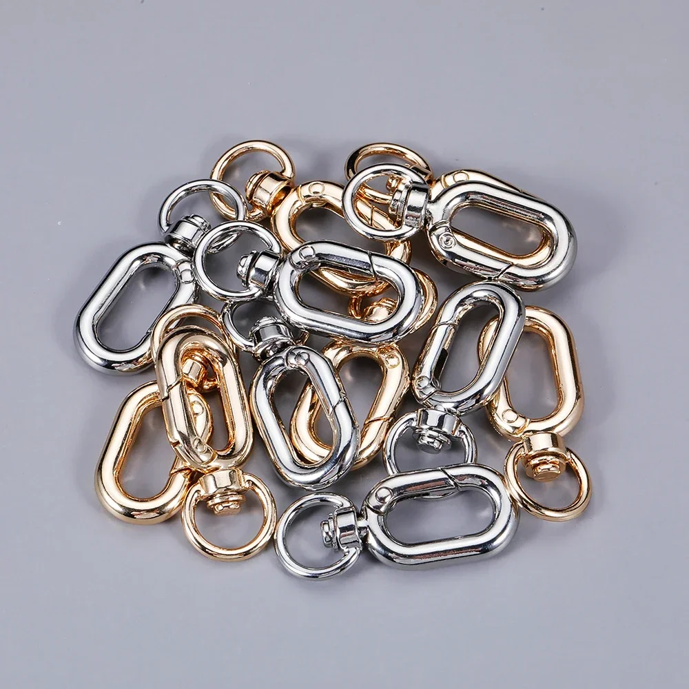 50pcs 39mm Metal Lobster Clasp Swivel Snap Hooks Dog Buckle for Bag Hardware Parts Accessories Keyring Buckles Wholesale