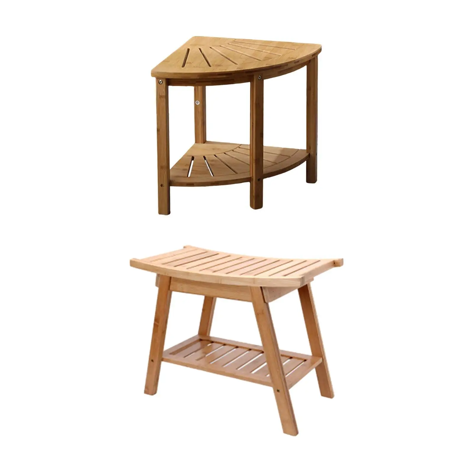 Shower Stool Shower Bath Chair with Storage Shelf 2 Tier Water Resistant Bathroom Seat for Corridor Inside Shower Shaving SPA Shower Stool Shower Bath Chair with Storage Shelf 2 Tier Water Resistant Bathroom Seat for Corridor Inside Shower Shaving SPA