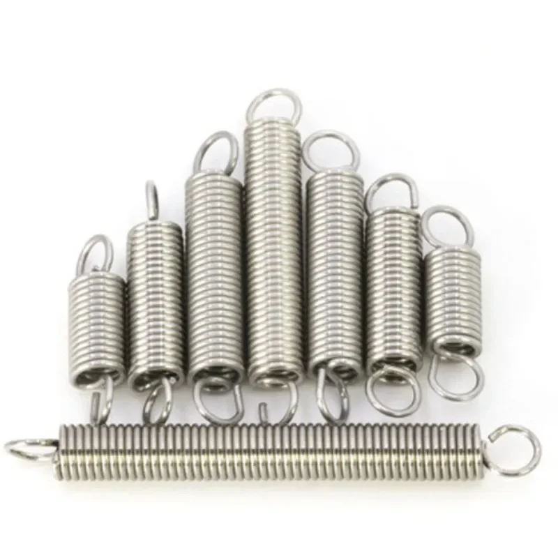 10 Muelles De Extensión De Acero Inoxidable 304 - Gancho Doble, Varios Diámetros (0.3-0.5 Mm), Para Reparaciones