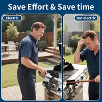 NEW Electric BBQ Grill Brush High Temperature Resistant 180° Adjustable 3 Speeds Mins Grill Cleaner for Outdoor Griddles Smokers 6