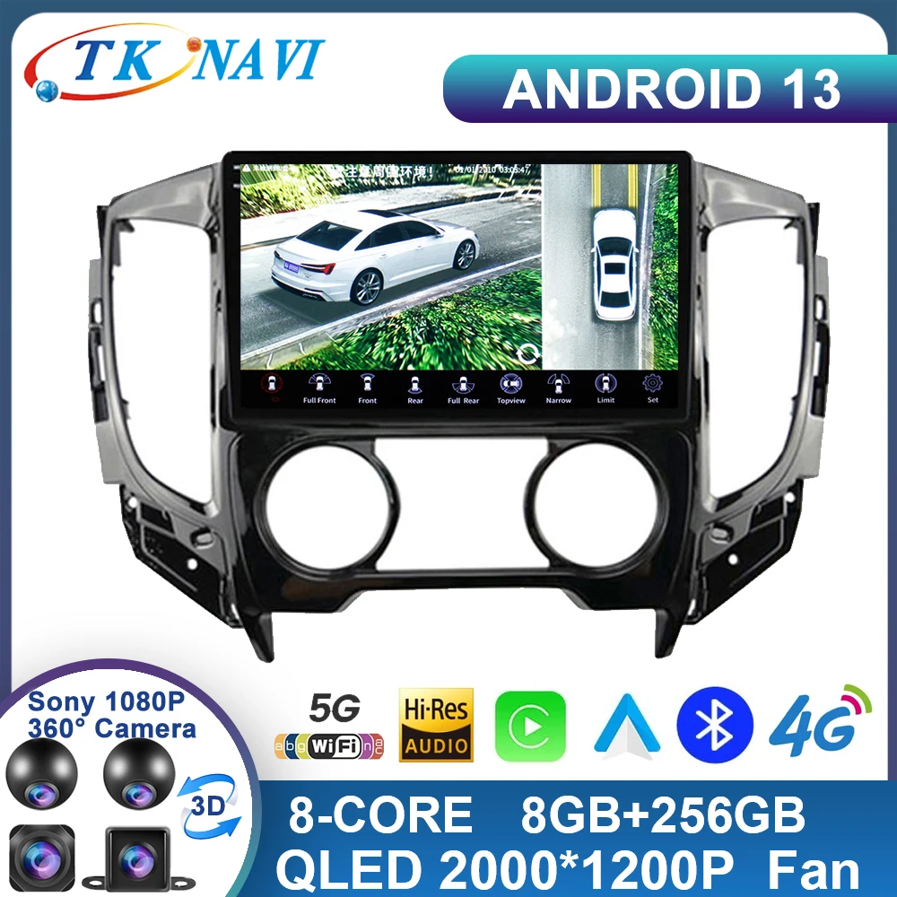 

Android 13 для Mitsubishi Pajero Sport 3 L200 5 Triton 3 2015 2016 2017 2018 2019 автомобильное радио мультимедиа Carplay видеоплеер DSP