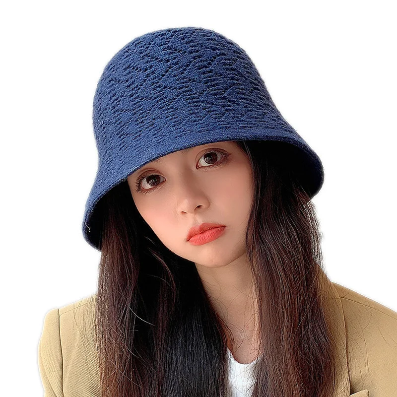 

Bucket Hats Women Winter Warm Acrylic Solid Caps Female Outdoor Warm Sun Hat Soft Fisherman Cap Girl Panama Flat Hat